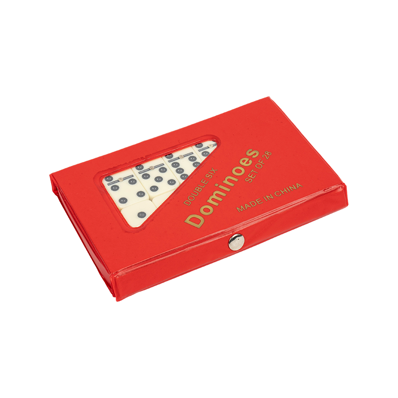 Kırmızı PVC Kılıfı ile Set Double Altı Domino