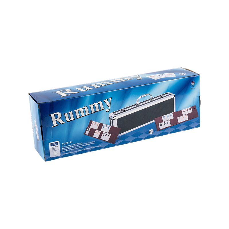Alüminyum çantalı 2-4 oyuncu taşınabilir rummy masa oyunu