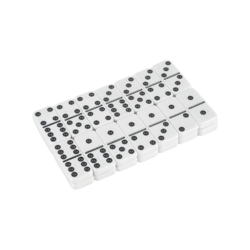 Klasik siyah beyaz nokta domino