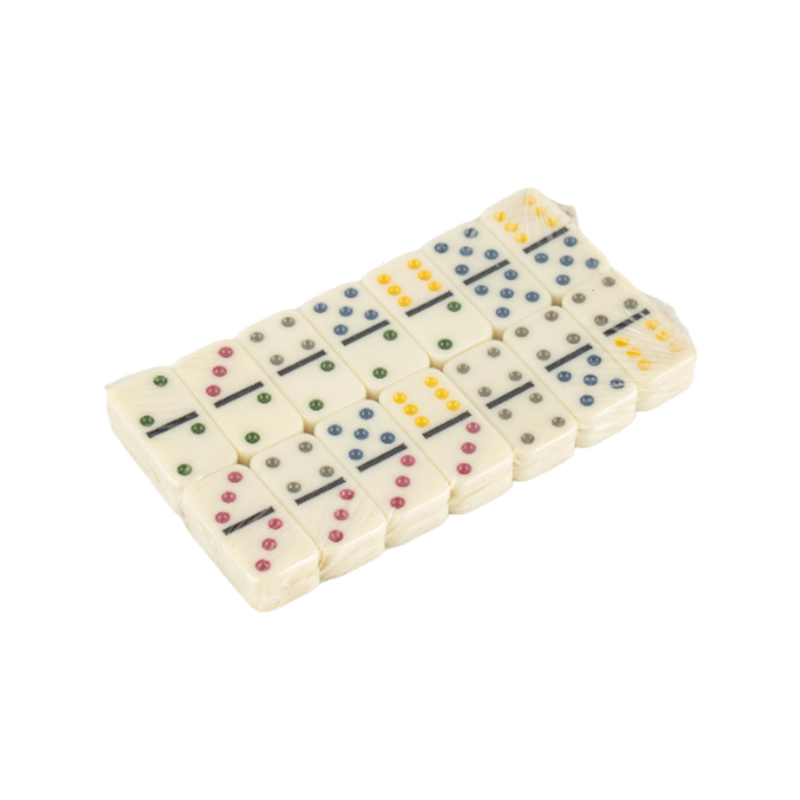 Renkli nokta desen domino seti