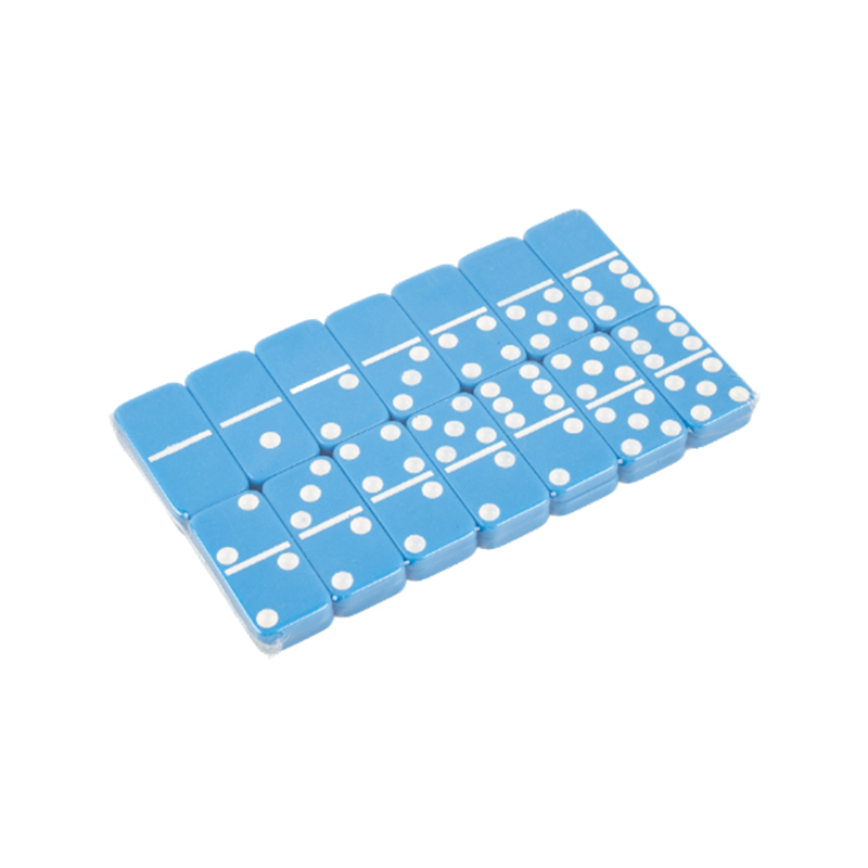 Çocuklar ve Yetişkinler İçin Blue Dominoes Fayans masa oyunu